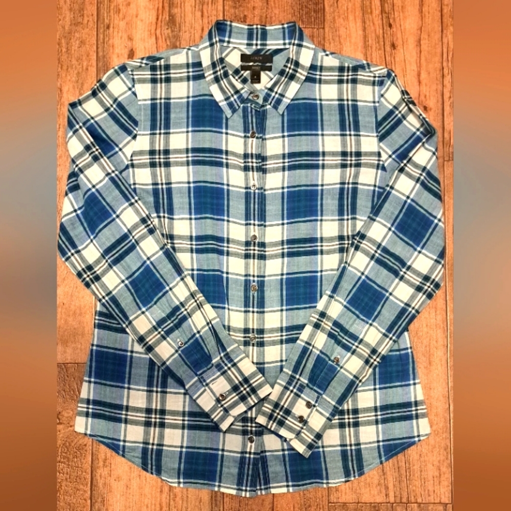 J.CREW 'PERFECT' PLAID SHIRT | J.CREW